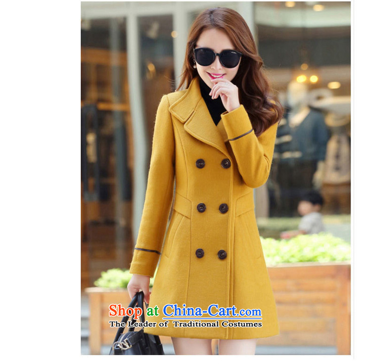 Welcome to the 2015 Winter new Korean version in Sau San long large double-a wool coat female Yellow XL Photo, prices, brand platters! The elections are supplied in the national character of distribution, so action, buy now enjoy more preferential! As soon as possible.