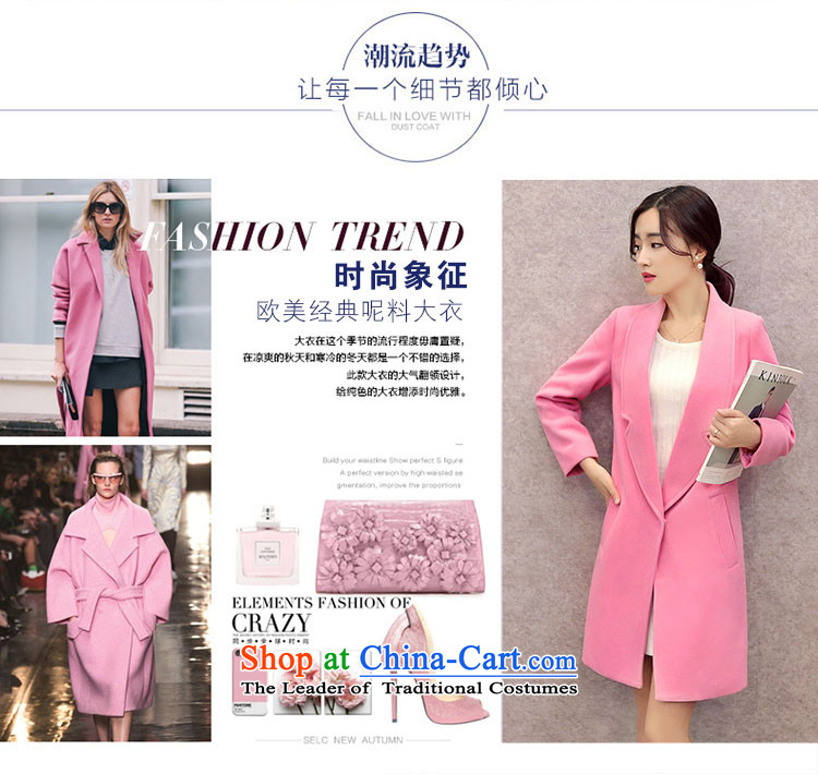 Lozet 2015 autumn and winter new women's stylish Korean temperament lapel in Sau San long double-side Gross Gross Jacket coat?? a red plus cotton XL Photo, prices, brand platters! The elections are supplied in the national character of distribution, so action, buy now enjoy more preferential! As soon as possible.