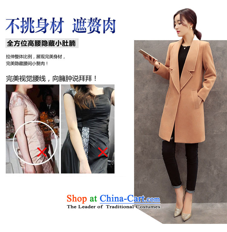 Lozet 2015 autumn and winter new women's stylish Korean temperament lapel in Sau San long double-side Gross Gross Jacket coat?? a red plus cotton XL Photo, prices, brand platters! The elections are supplied in the national character of distribution, so action, buy now enjoy more preferential! As soon as possible.