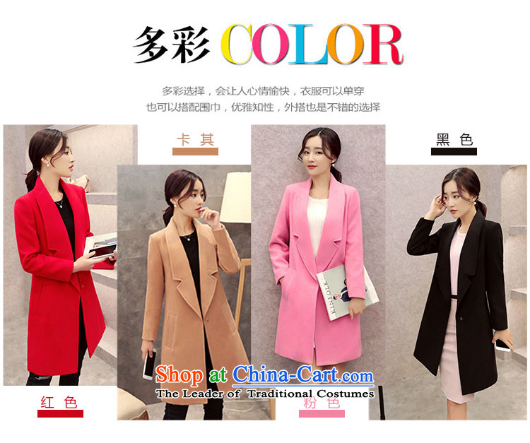 Lozet 2015 autumn and winter new women's stylish Korean temperament lapel in Sau San long double-side Gross Gross Jacket coat?? a red plus cotton XL Photo, prices, brand platters! The elections are supplied in the national character of distribution, so action, buy now enjoy more preferential! As soon as possible.