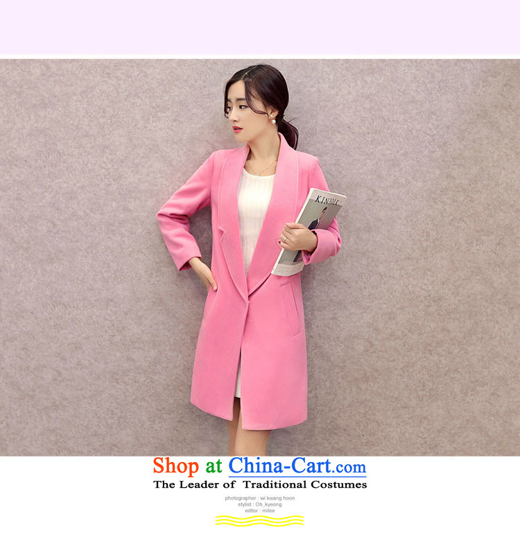 Lozet 2015 autumn and winter new women's stylish Korean temperament lapel in Sau San long double-side Gross Gross Jacket coat?? a red plus cotton XL Photo, prices, brand platters! The elections are supplied in the national character of distribution, so action, buy now enjoy more preferential! As soon as possible.