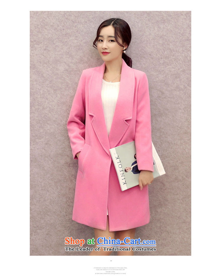 Lozet 2015 autumn and winter new women's stylish Korean temperament lapel in Sau San long double-side Gross Gross Jacket coat?? a red plus cotton XL Photo, prices, brand platters! The elections are supplied in the national character of distribution, so action, buy now enjoy more preferential! As soon as possible.