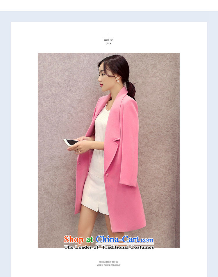 Lozet 2015 autumn and winter new women's stylish Korean temperament lapel in Sau San long double-side Gross Gross Jacket coat?? a red plus cotton XL Photo, prices, brand platters! The elections are supplied in the national character of distribution, so action, buy now enjoy more preferential! As soon as possible.