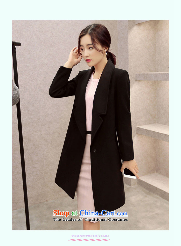 Lozet 2015 autumn and winter new women's stylish Korean temperament lapel in Sau San long double-side Gross Gross Jacket coat?? a red plus cotton XL Photo, prices, brand platters! The elections are supplied in the national character of distribution, so action, buy now enjoy more preferential! As soon as possible.