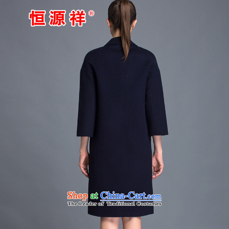 Hengyuan Cheung Women 100% Pure Wool double-side COAT 2015 autumn and winter Ms. New Version won long gross jacket , and shallow? Hengyuan Cheung shopping on the Internet has been pressed.