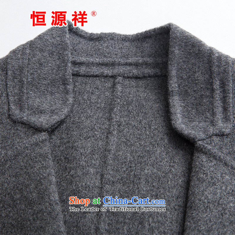 Hengyuan Cheung Women 100% Pure Wool double-side COAT 2015 autumn and winter Ms. New Version won long gross jacket , gray Bethlehem? source-cheung shopping on the Internet has been pressed.