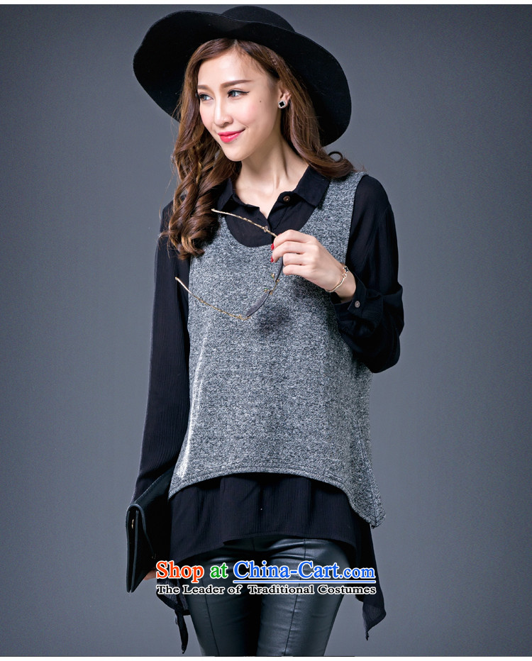In accordance with the intention to include yi 2015 autumn and winter large new women's long-sleeved shirt thick two kits in mm long), forming the shirt color picture XXXL Y420 picture, prices, brand platters! The elections are supplied in the national character of distribution, so action, buy now enjoy more preferential! As soon as possible.
