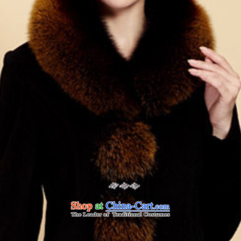 In accordance with the largest number of star women for winter coats in long hair?) Older mother coat Cotton Women? Replacing 034 Black 4XL, star (starsuoyi in) , , , shopping on the Internet