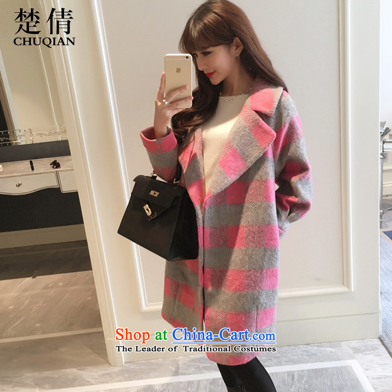 Chu Chien 2015 winter new products Women Korean commuter gross long coats in this picture color S, James Chien (CHUQIAN) , , , shopping on the Internet
