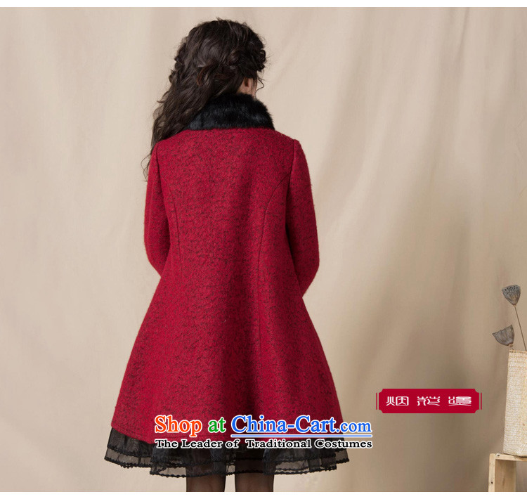Fireworks Hot Winter 2015 new women's retro loose A long-sleeved Pullover billowy flounces jacket coat flow gross? Macaroni Western Red XL 15-day pre-sale prices, pictures, brand platters! The elections are supplied in the national character of distribution, so action, buy now enjoy more preferential! As soon as possible.