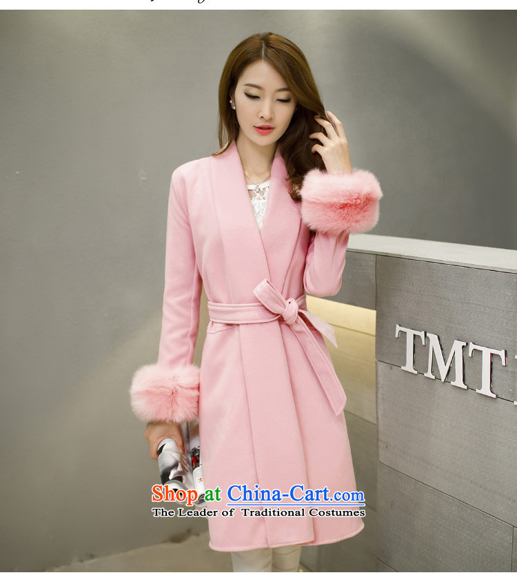 Korea has announced for winter 2015 Selina Chow new Korean fashion v-neck hair?? for autumn and winter coats jacket in long 5926 Sau San rouge toner L picture, prices, brand platters! The elections are supplied in the national character of distribution, so action, buy now enjoy more preferential! As soon as possible.