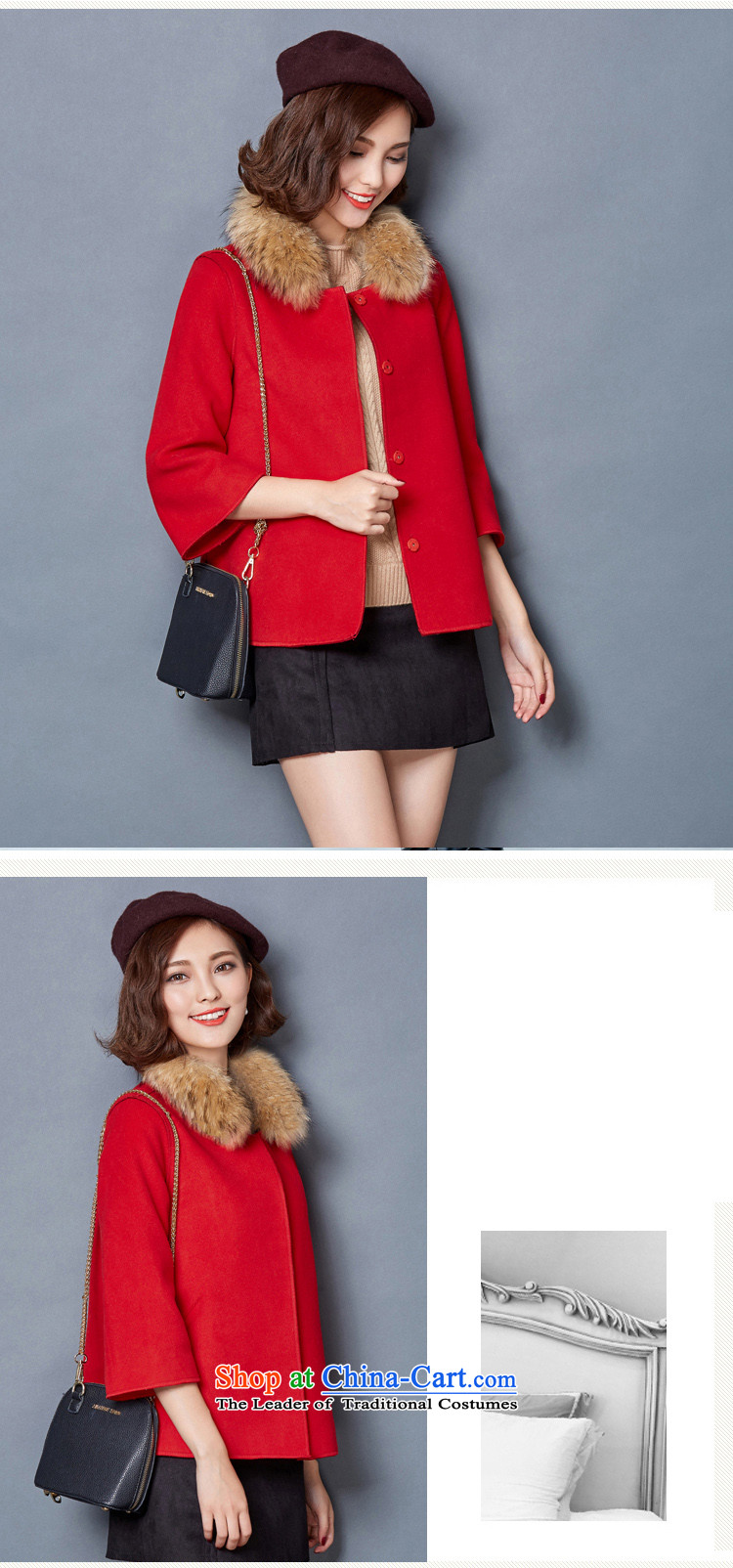2015 Autumn and winter Zz&ff new stylish decorated Korean girl who video thin hair? overcoat 1582 Red S picture, prices, brand platters! The elections are supplied in the national character of distribution, so action, buy now enjoy more preferential! As soon as possible.