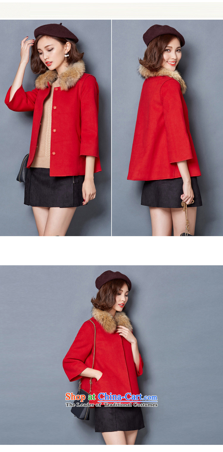 2015 Autumn and winter Zz&ff new stylish decorated Korean girl who video thin hair? overcoat 1582 Red S picture, prices, brand platters! The elections are supplied in the national character of distribution, so action, buy now enjoy more preferential! As soon as possible.