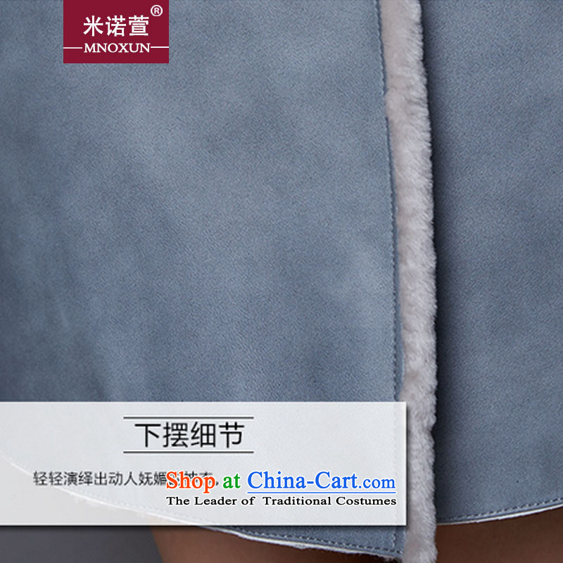 Mineau Xuan by 2015 winter long jacket coat fur grass lamb  K881 black , L, M, Xuan (MNOXUN) , , , shopping on the Internet