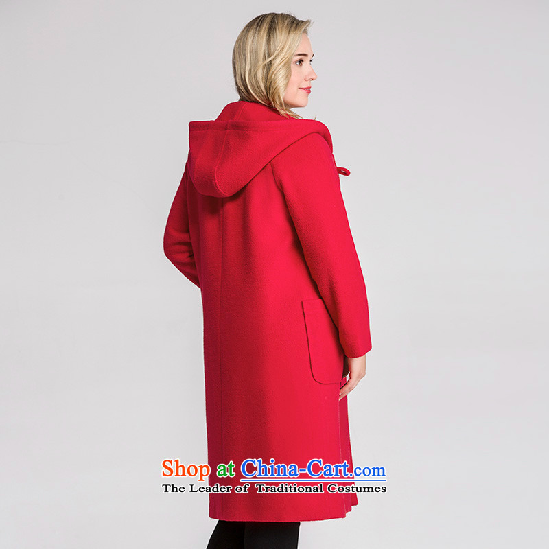 The former Yugoslavia Mak large high-end women 2015 Autumn replacing thick sister cap long jacket coat gross 954181343?  4XL, Red Small Mak , , , shopping on the Internet