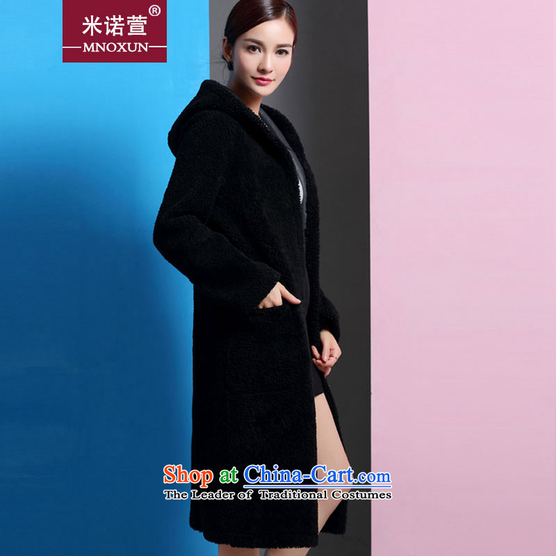 Mineau Xuan by 2015 new leather garments female coats that long fur coat K879 one female RED M M Kono Xuan (MNOXUN) , , , shopping on the Internet