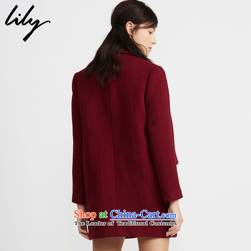 Winter special counter new lily2015 for women chestnut horses pure color single row detained minimalist gross? Korean female jacket coat 115490F1625 150/78A/XS,LILY,,, Datasheet English thoroughbred shopping on the Internet