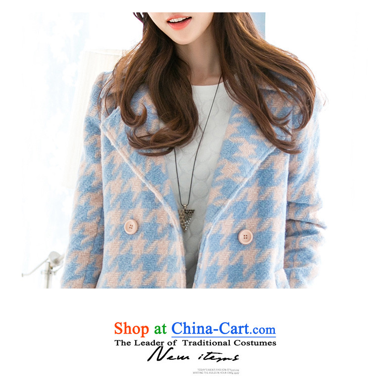 Mrs. Mercy in long coats gross? female 2015 autumn and winter decorated in a thick Korean Chidori Grid version? Jacket Color pictures gross L picture, prices, brand platters! The elections are supplied in the national character of distribution, so action, buy now enjoy more preferential! As soon as possible.