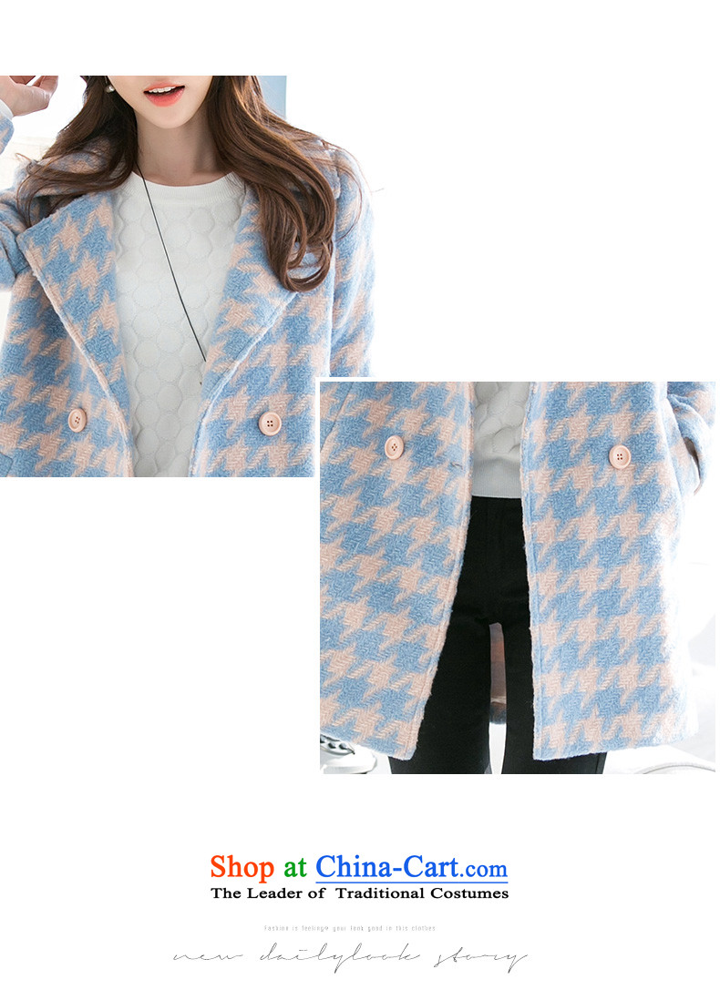 Mrs. Mercy in long coats gross? female 2015 autumn and winter decorated in a thick Korean Chidori Grid version? Jacket Color pictures gross L picture, prices, brand platters! The elections are supplied in the national character of distribution, so action, buy now enjoy more preferential! As soon as possible.