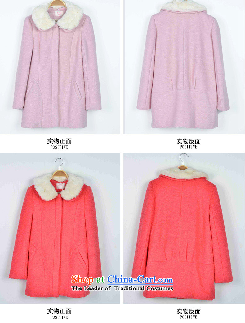 Hundreds of new winter Xin gross coats in female long? jacket, gross for Mrs minimalist, sweet temperament Sau San women S pictures, price pink, brand platters! The elections are supplied in the national character of distribution, so action, buy now enjoy more preferential! As soon as possible.