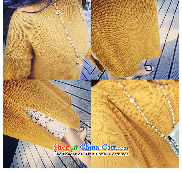 The 2015 autumn and winter large sum for women of the forklift truck knitting sweater thick loose video forming the thin in long wool jumper 200 catties can penetrate yellow are code picture, prices, brand platters! The elections are supplied in the national character of distribution, so action, buy now enjoy more preferential! As soon as possible.