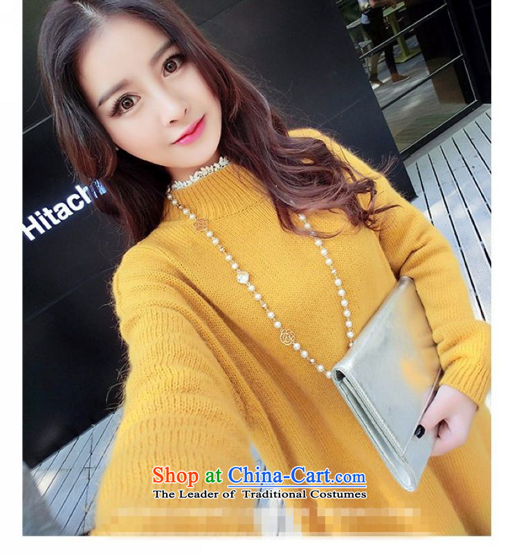 The 2015 autumn and winter large sum for women of the forklift truck knitting sweater thick loose video forming the thin in long wool jumper 200 catties can penetrate yellow are code picture, prices, brand platters! The elections are supplied in the national character of distribution, so action, buy now enjoy more preferential! As soon as possible.