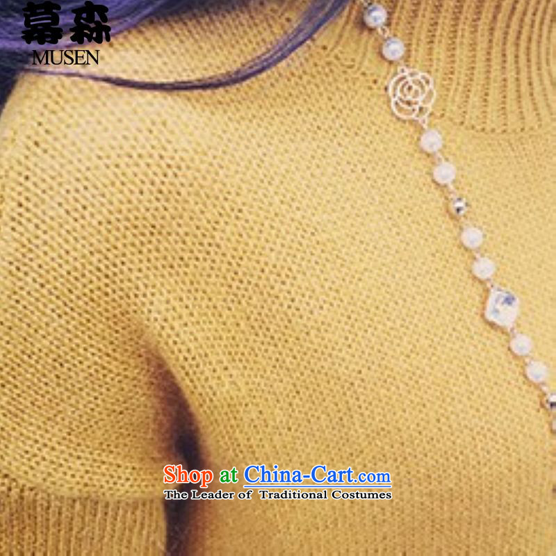 The 2015 autumn and winter large sum for women of the forklift truck knitting sweater thick loose video forming the thin in long wool jumper 200 catties can penetrate yellow are code, the sum has been pressed shopping on the Internet