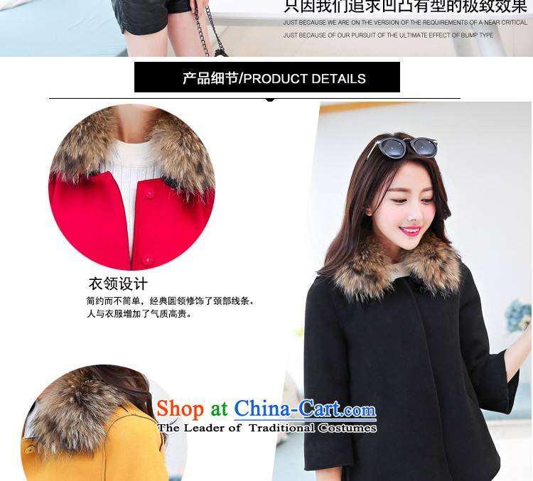 Gil Wo Ika 2015 Fall/Winter Collections Korean short of small-wind wool a jacket female long in Sau San cloak Connie sub-coats Yellow M picture, prices, brand platters! The elections are supplied in the national character of distribution, so action, buy now enjoy more preferential! As soon as possible.