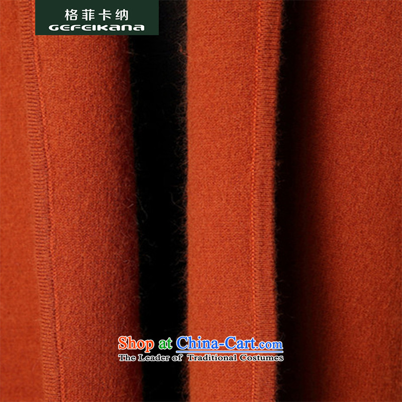 Guffy, gross new female jacket? 2015 stingrays, lint-free girls coats of solid color Sau San thick knitting cardigan middle-aged female replacing the red-orange M Guffy Qana (GEFEIKANA) , , , shopping on the Internet