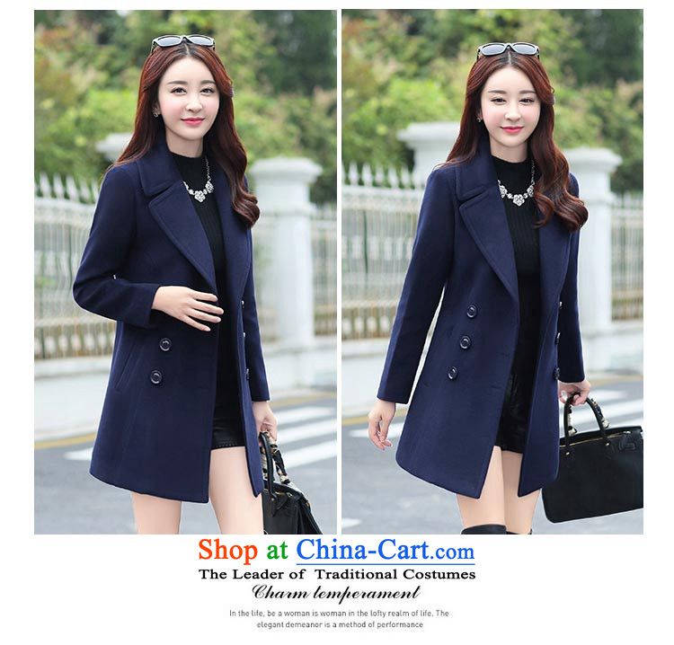 8po autumn and winter new products long-sleeved lapel Sau San temperament gross gray jacket XL pictures?, prices, brand platters! The elections are supplied in the national character of distribution, so action, buy now enjoy more preferential! As soon as possible.