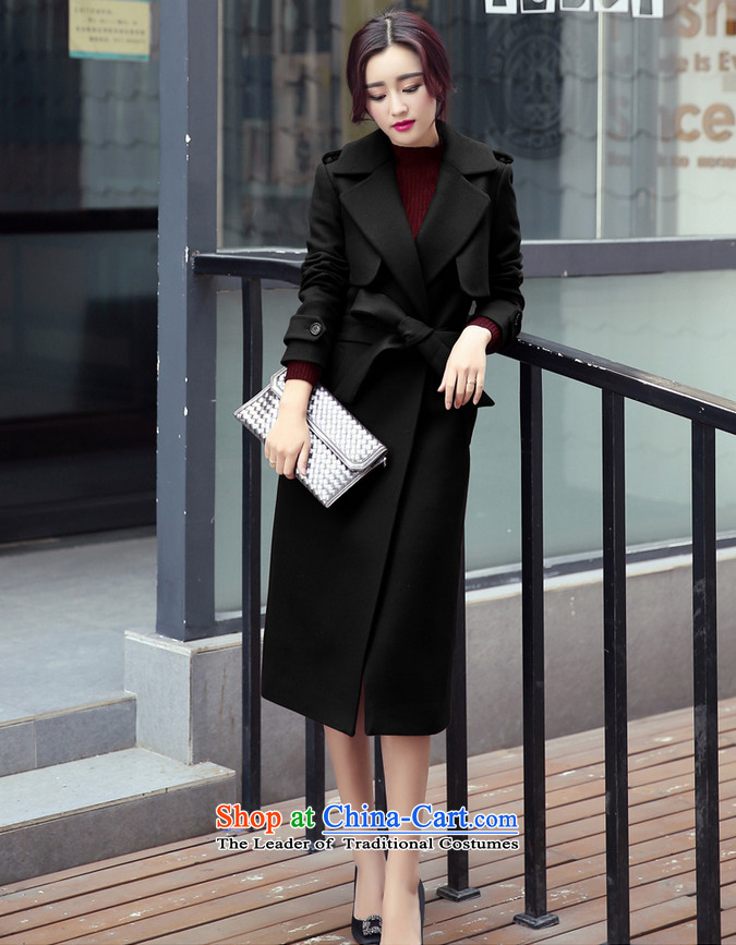 Coco Lee Coe female jacket coat gross? 2015 autumn and winter female double-long a windbreaker female Q5D wine red M picture, prices, brand platters! The elections are supplied in the national character of distribution, so action, buy now enjoy more preferential! As soon as possible.