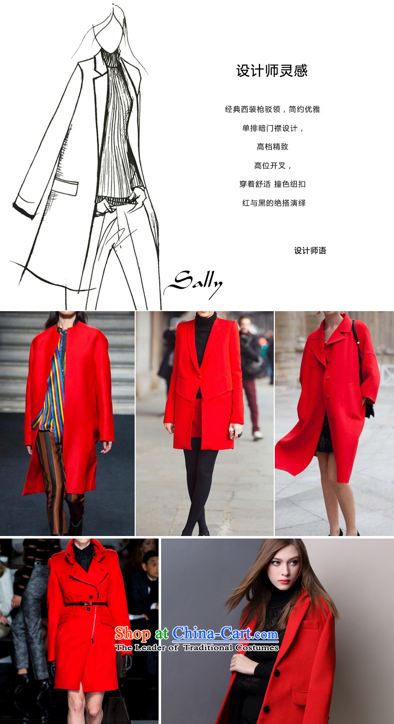 Guffy, gross? 2015 autumn and winter coats girl with a new women's body suit for decoration warm jacket coat a gross in Europe long red M pictures, site price, brand platters! The elections are supplied in the national character of distribution, so action, buy now enjoy more preferential! As soon as possible.
