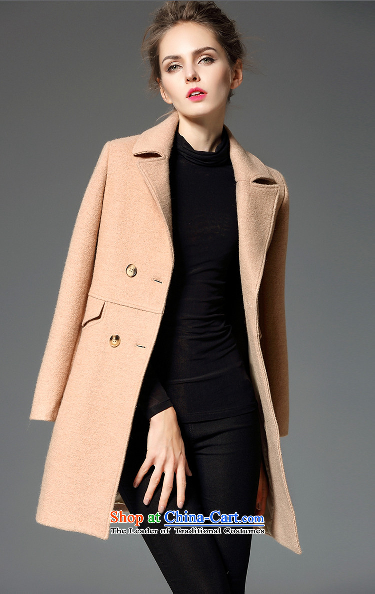 The 2015 Winter road new women's gross?' Women's jacket in long wool coat is 