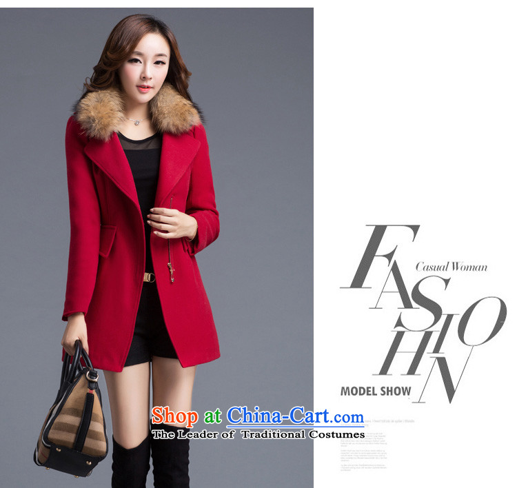 Buck Mulligan Ah ning for winter 2015 new gross? female Korean coats Wild Women 1020 Red Jacket? L picture, prices, brand platters! The elections are supplied in the national character of distribution, so action, buy now enjoy more preferential! As soon as possible.