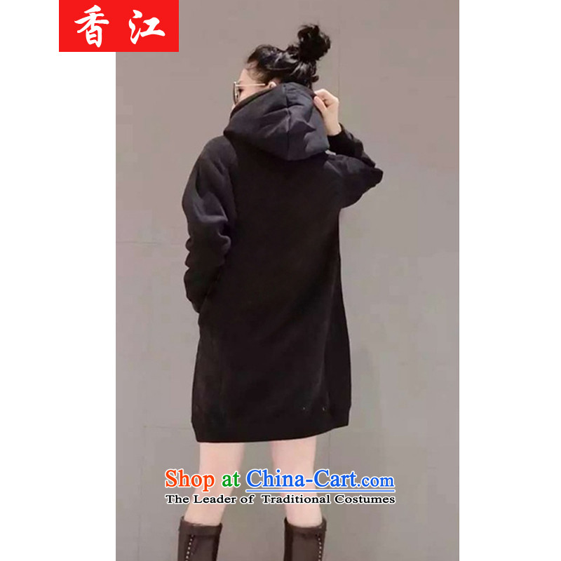 Xiang Jiang 2015 winter clothes for larger female jackets thick mm plus sweater skirt thick wool tops to increase expertise in a sister long sweater 5710 Cubs pink larger 5XL, Xiangjiang , , , shopping on the Internet