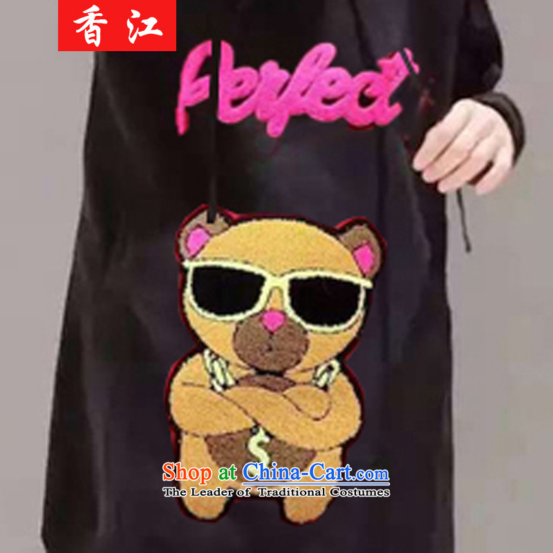 Xiang Jiang 2015 winter clothes for larger female jackets thick mm plus sweater skirt thick wool tops to increase expertise in a sister long sweater 5710 Cubs pink larger 5XL, Xiangjiang , , , shopping on the Internet