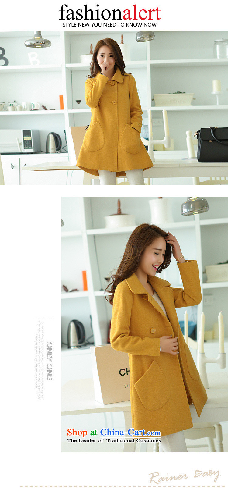 Buck Mulligan Ah Ning 2015 Fall/Winter Collections new Korean women who are in long jacket coat gross? female yellow L pictures, 8,019 ex price, brand platters! The elections are supplied in the national character of distribution, so action, buy now enjoy more preferential! As soon as possible.