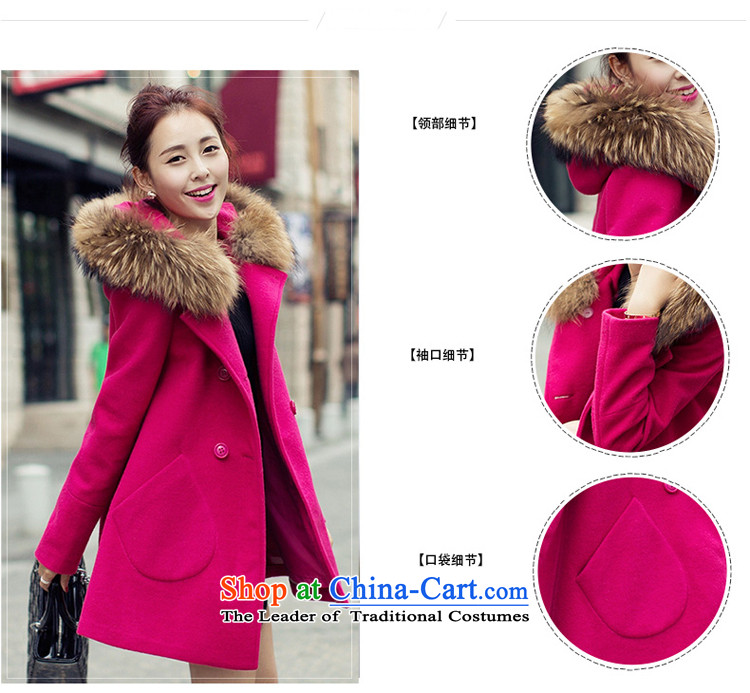 Clearwater Lai Hsiang gross? 2015 winter coats female new women in Korean long hair Sau San? female 226X coats of red L picture, prices, brand platters! The elections are supplied in the national character of distribution, so action, buy now enjoy more preferential! As soon as possible.