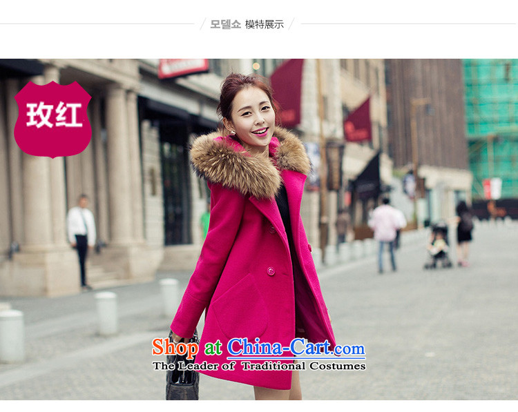 Clearwater Lai Hsiang gross? 2015 winter coats female new women in Korean long hair Sau San? female 226X coats of red L picture, prices, brand platters! The elections are supplied in the national character of distribution, so action, buy now enjoy more preferential! As soon as possible.