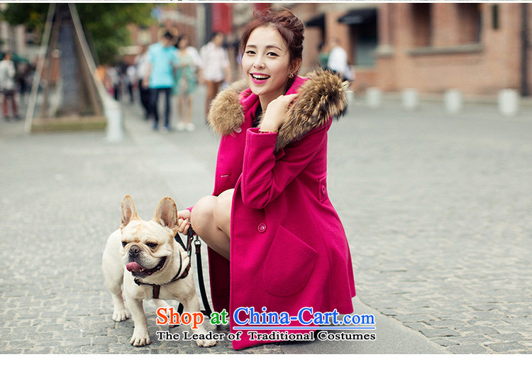 Clearwater Lai Hsiang gross? 2015 winter coats female new women in Korean long hair Sau San? female 226X coats of red L picture, prices, brand platters! The elections are supplied in the national character of distribution, so action, buy now enjoy more preferential! As soon as possible.