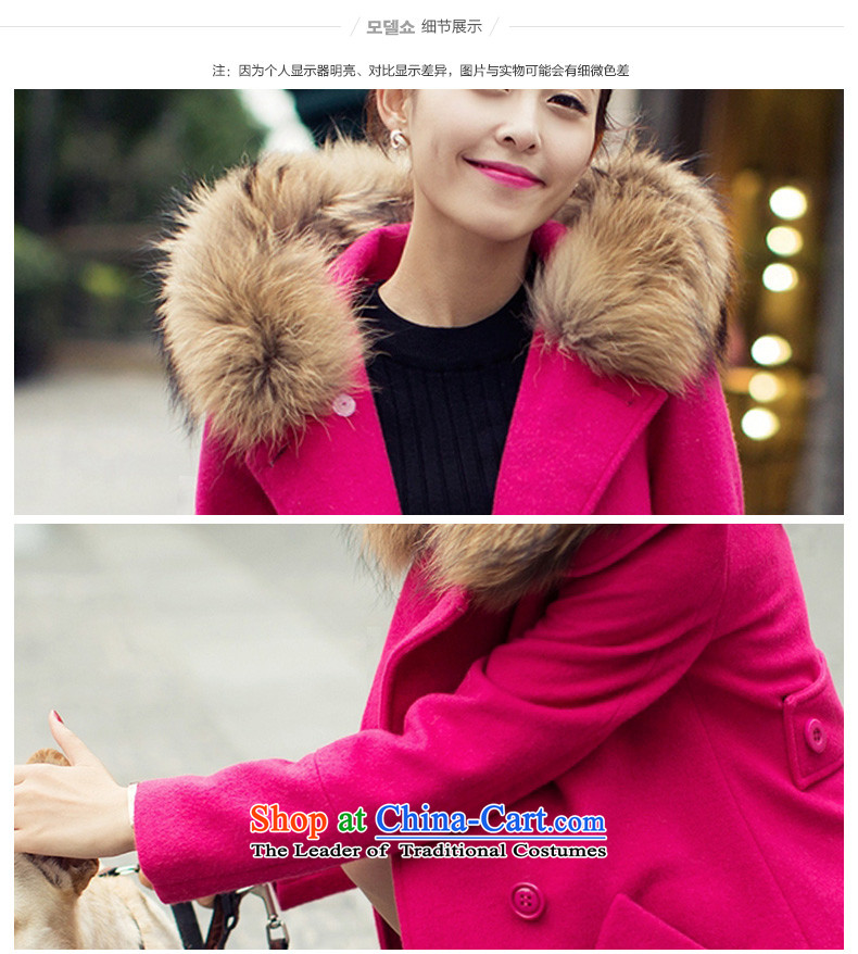Clearwater Lai Hsiang gross? 2015 winter coats female new women in Korean long hair Sau San? female 226X coats of red L picture, prices, brand platters! The elections are supplied in the national character of distribution, so action, buy now enjoy more preferential! As soon as possible.