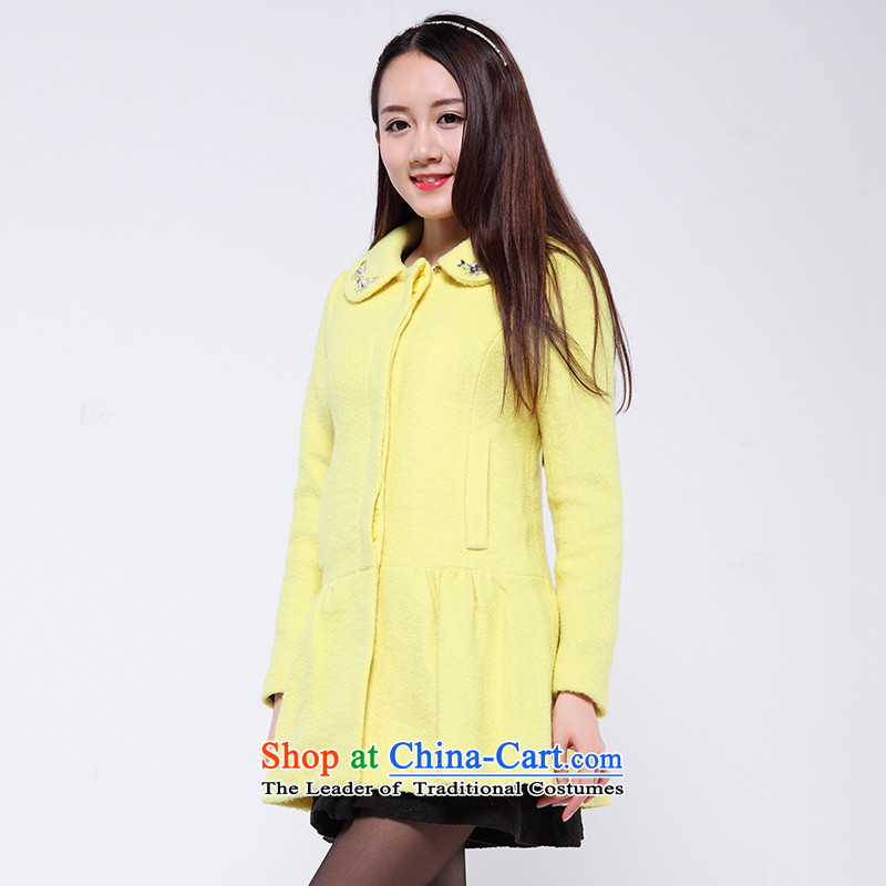 Flower to 2015 winter clothing new Korean sweet temperament petticoats wool coat female autumn and winter? 30DD71227 Wong , L, flower to lemonade (duoyi) , , , shopping on the Internet