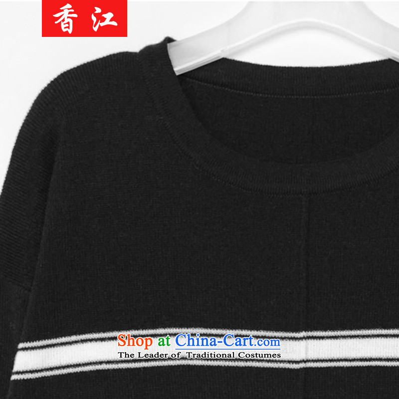 Xiang Jiang 2015 large female autumn and winter new to increase the burden of Knitted Shirt sweater 200 thick sister dresses long shirts, forming the Netherlands picture color large code causing 546.5 5XL, Xiangjiang , , , shopping on the Internet
