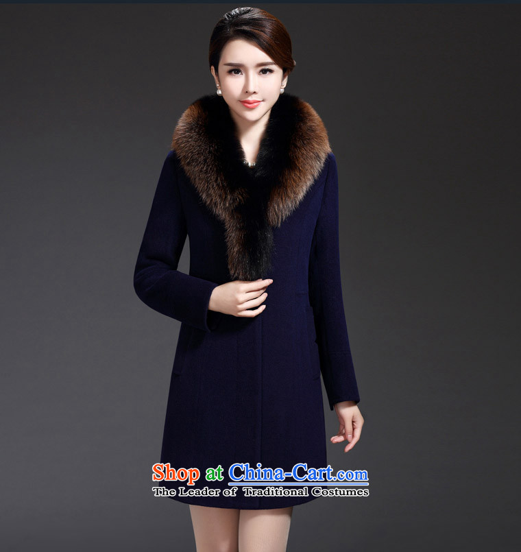 The CD is No. 2015 autumn and winter coats of new products cashmere female Korean version 89.7 in long jacket?) woolen coat really fox gross can be shirked blue XL Photo, prices, brand platters! The elections are supplied in the national character of distribution, so action, buy now enjoy more preferential! As soon as possible.