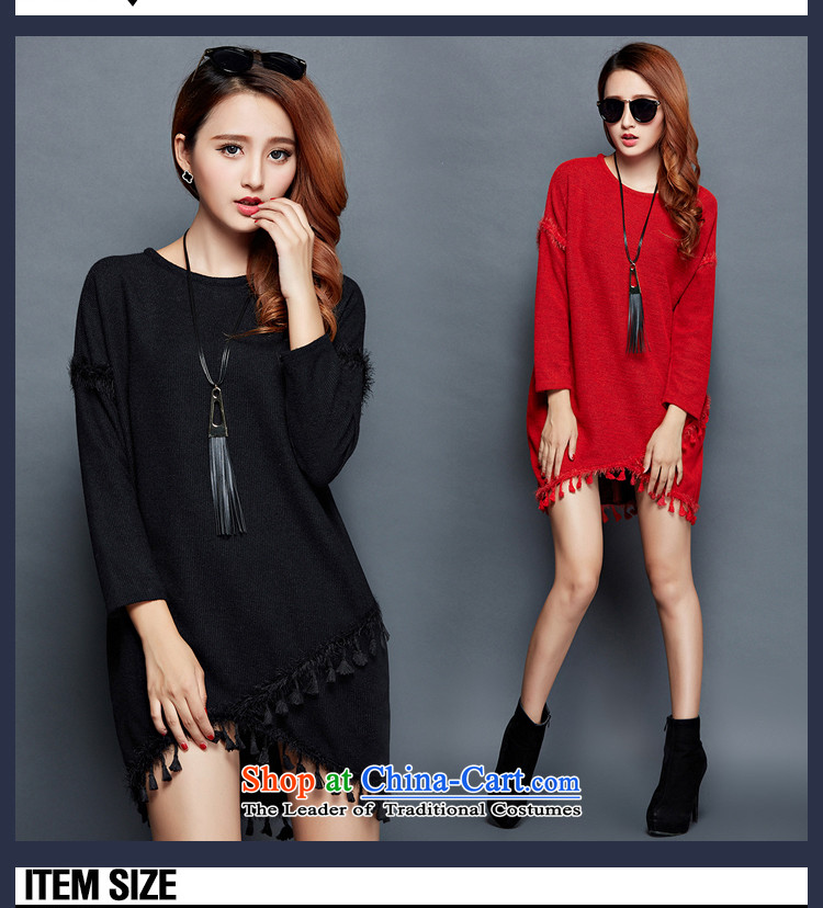Yuan slot in the 2015 winter clothing new Korean Edition to increase the number of women with loose black poverty graphics plus mm thin thick wool thick knitwear dresses YD715 3XL black picture, prices, brand platters! The elections are supplied in the national character of distribution, so action, buy now enjoy more preferential! As soon as possible.