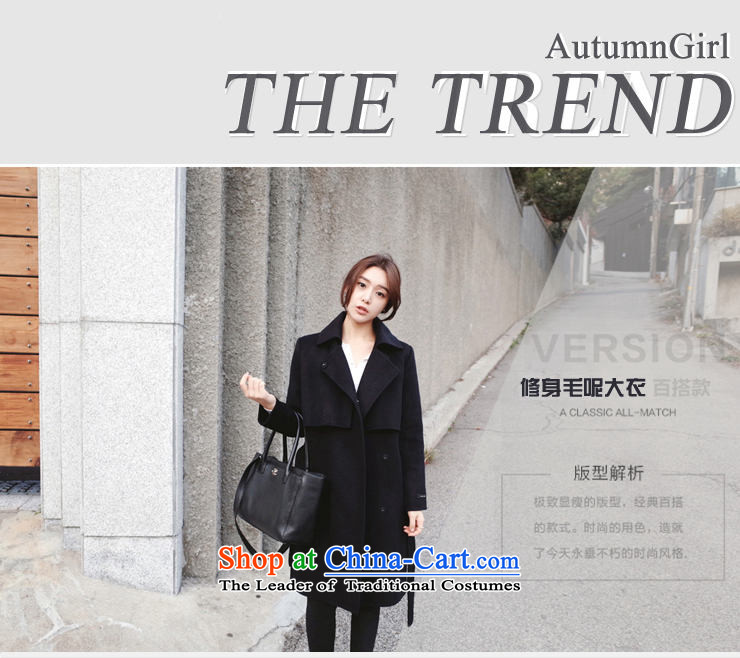 Yi impression of winter clothing new 2015 Korean version of Sau San a wool coat in long Foutune of gross overcoats female S6989? Black M picture, prices, brand platters! The elections are supplied in the national character of distribution, so action, buy now enjoy more preferential! As soon as possible.