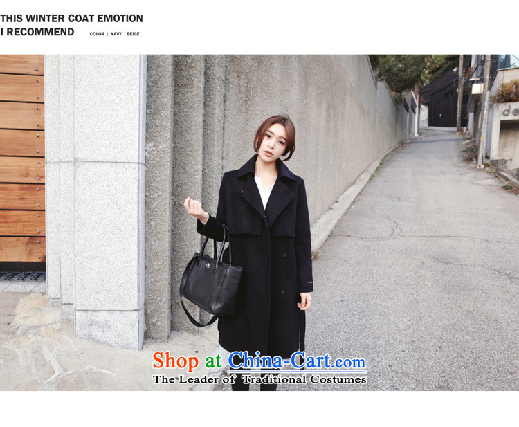 Yi impression of winter clothing new 2015 Korean version of Sau San a wool coat in long Foutune of gross overcoats female S6989? Black M picture, prices, brand platters! The elections are supplied in the national character of distribution, so action, buy now enjoy more preferential! As soon as possible.