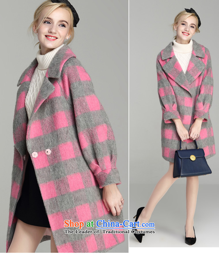 Van de  2015 Fall/Winter Collections female new Korean compartment long coats gross? cocoon-rotator cuff gross female pink jacket? S picture, prices, brand platters! The elections are supplied in the national character of distribution, so action, buy now enjoy more preferential! As soon as possible.
