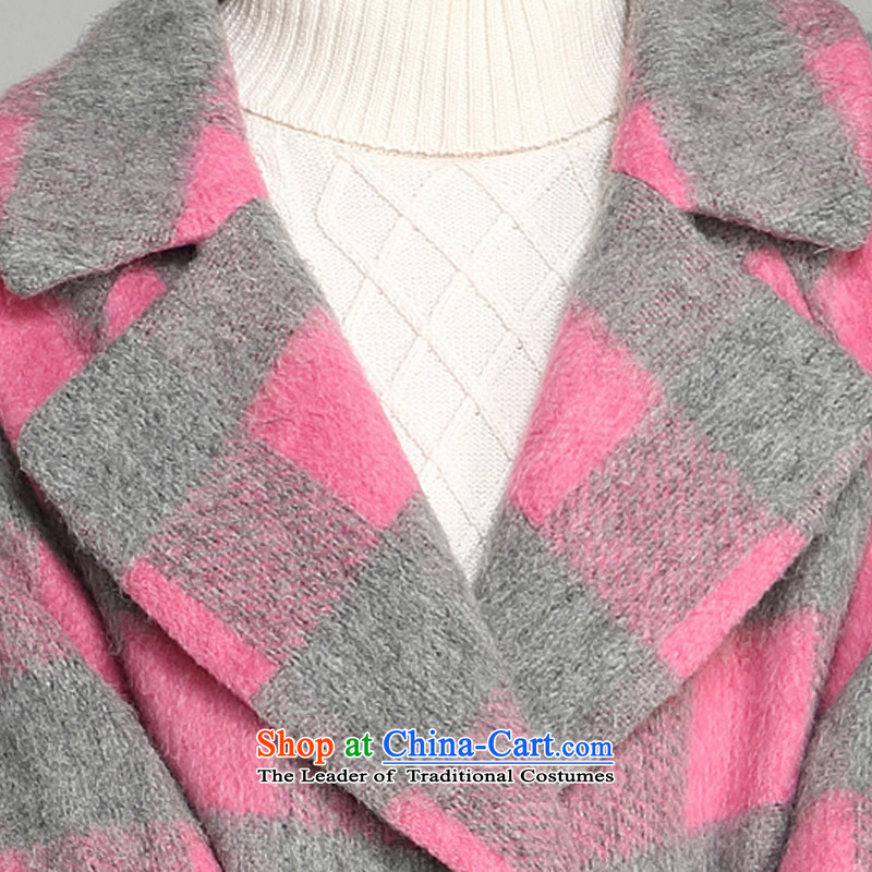 Van de  2015 Fall/Winter Collections female new Korean compartment long coats gross? cocoon-rotator cuff gross female pink jacket? S de van , , , shopping on the Internet