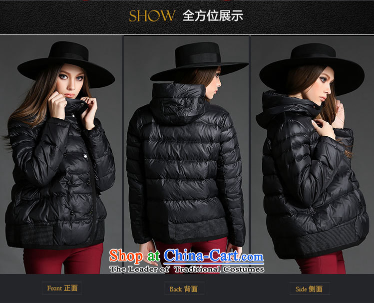 Elizabeth Western thick sister discipline to increase women's code 2015 autumn and winter new mm thick cotton clothing) Women's short jacket cotton coat ZR2175- 4XL Photo Black, prices, brand platters! The elections are supplied in the national character of distribution, so action, buy now enjoy more preferential! As soon as possible.